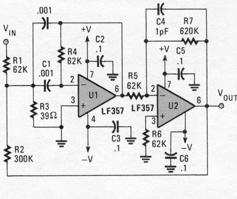 Filtro Pasa Rango de Alto Q
Filtro Pasa Rango de Alto Q