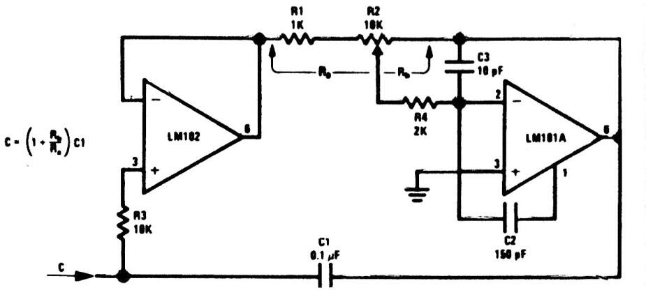 Multiplicador de capacitancia variable
Multiplicador de capacitancia variable