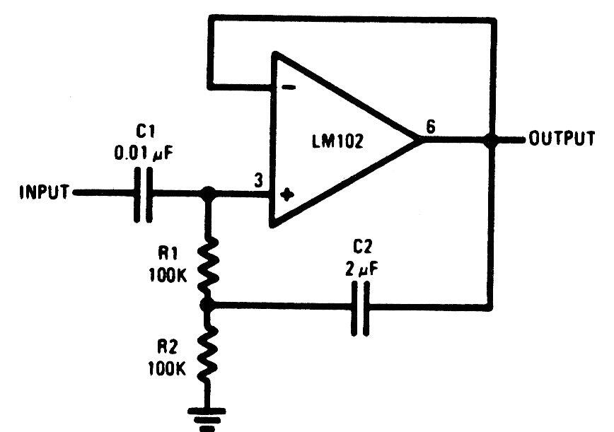 Amplificador con entrada de alta impedancia
Amplificador con entrada de alta impedancia