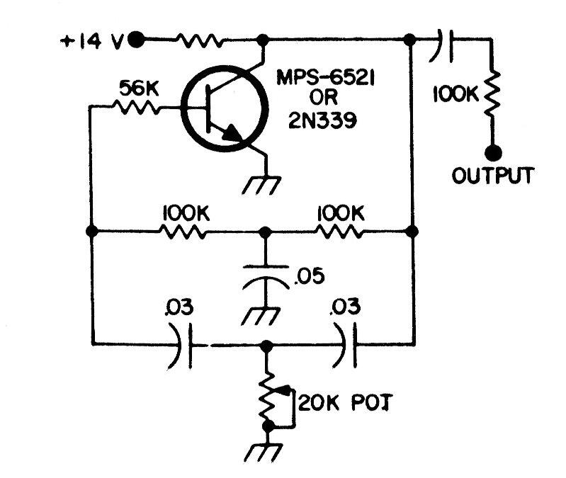 Oscilador doble T
Oscilador doble T