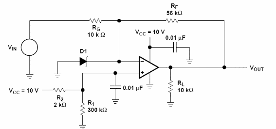 Amplificador Inverter con ganancia 5
Amplificador Inverter con ganancia 5