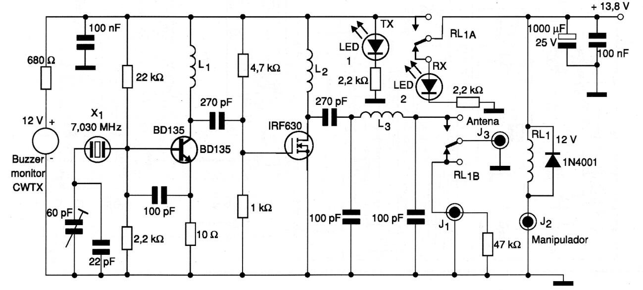 Transmisor CW para 40 metros
Transmisor CW para 40 metros