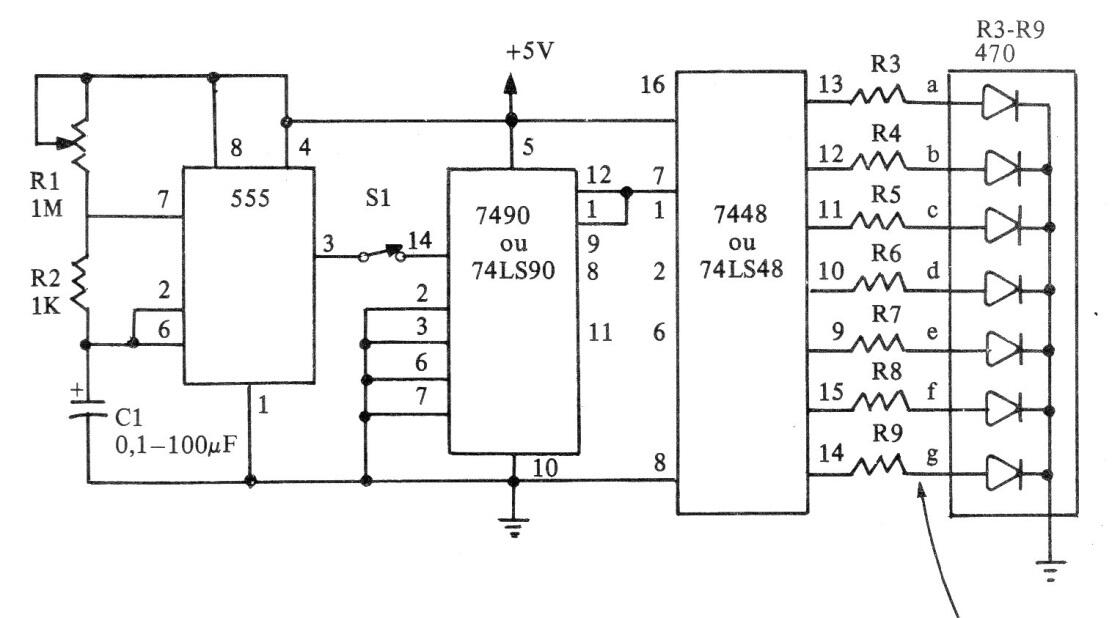 Temporizador de 0 a 9 segundos o minutos
Temporizador de 0 a 9 segundos o minutos