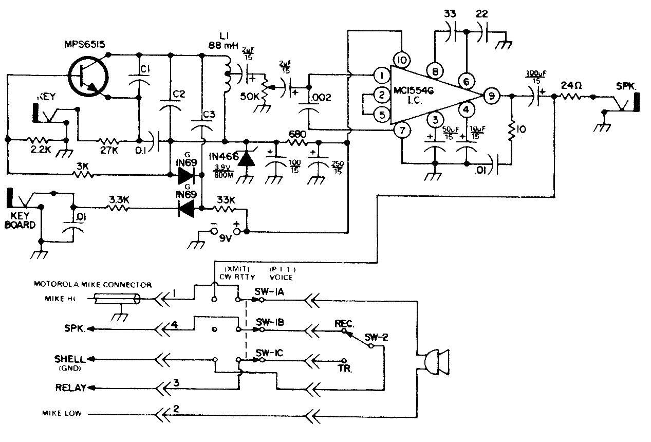 Oscilador para práctica de código y AFSK
Oscilador para práctica de código y AFSK