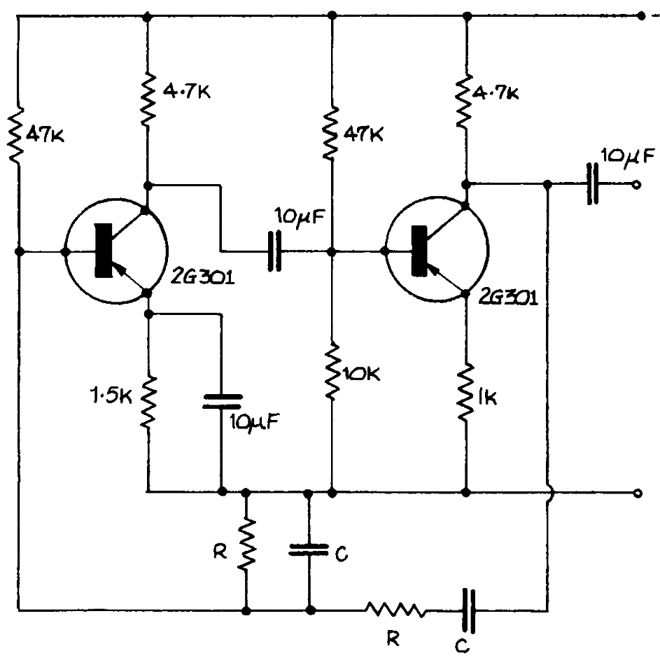 Oscilador por puente de Wien
Oscilador por puente de Wien
