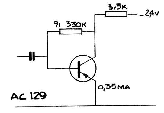 Paso simple con AC129 u OC80
Paso simple con AC129 u OC80