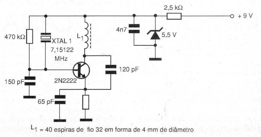 Oscilador de 4.5 MHz
Oscilador de 4.5 MHz