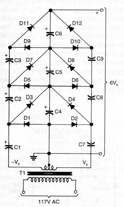 Sextuplicador de tensión
Sextuplicador de tensión