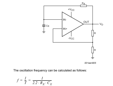 Schmitt Trigger Oscillator con el NCX2220 
