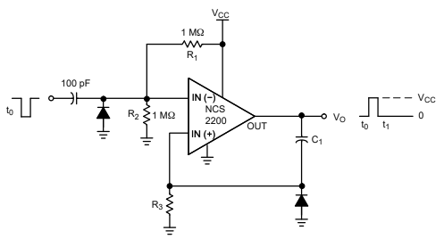 Monoestable de muy baja tensión
Monoestable de muy baja tensión