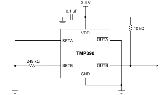 Sensor de temperatura TMP390 para -20º C
Sensor de temperatura TMP390 para -20º C