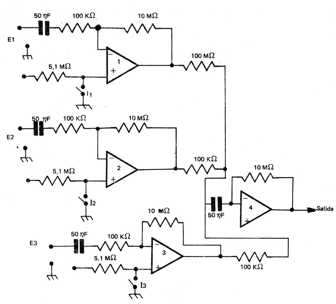 Mezclador integrado LM1900
Mezclador integrado LM1900