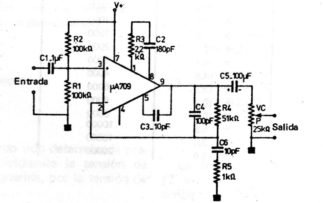 Preamplificador RIAA uA709
Preamplificador RIAA uA709