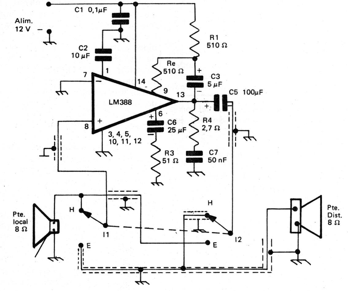 Intercomunicador LM388
Intercomunicador LM388