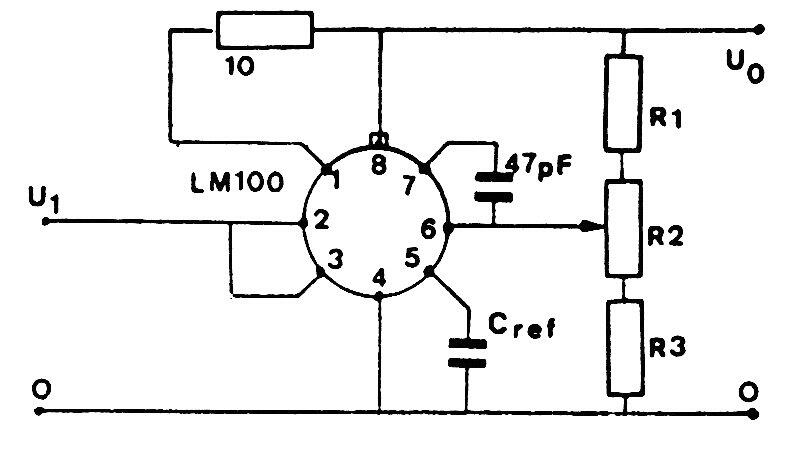 Regulador con el LM100
Regulador con el LM100