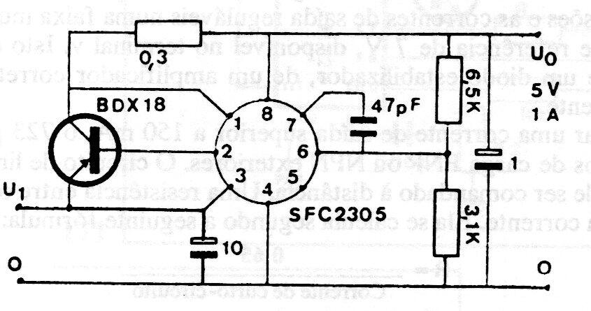 Regulador 5V x 1A SFC2305
Regulador 5V x 1A SFC2305