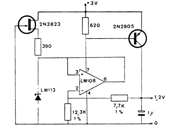 Regulador de voltaje 1.2V
Regulador de voltaje 1.2V