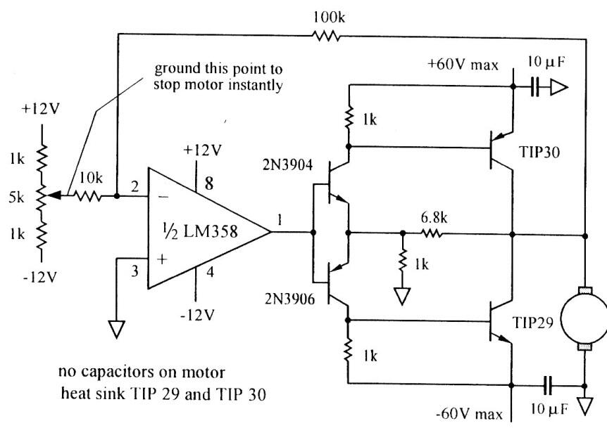 Control bidireccional de motores de 60 V CC
Control bidireccional de motores de 60 V CC