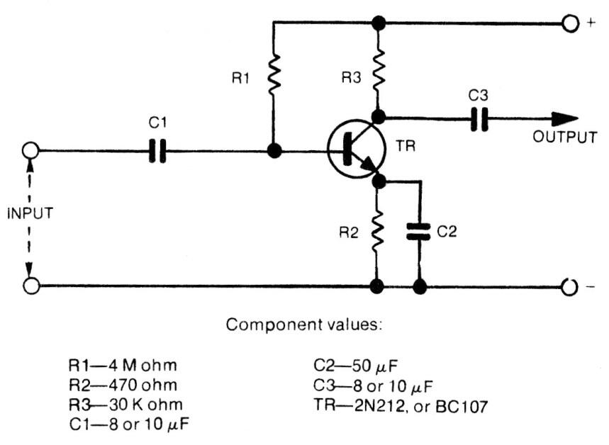 Etapa del amplificador con 1 transistor II
Etapa del amplificador con 1 transistor II