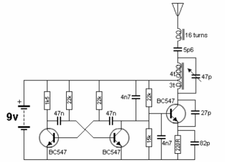 Transmisor Modulado de 27 MHz
Transmisor Modulado de 27 MHz