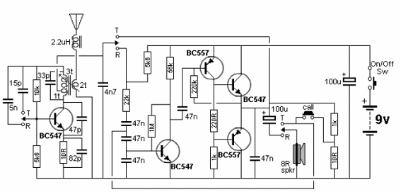 Walkie talkie de 5 transistores
