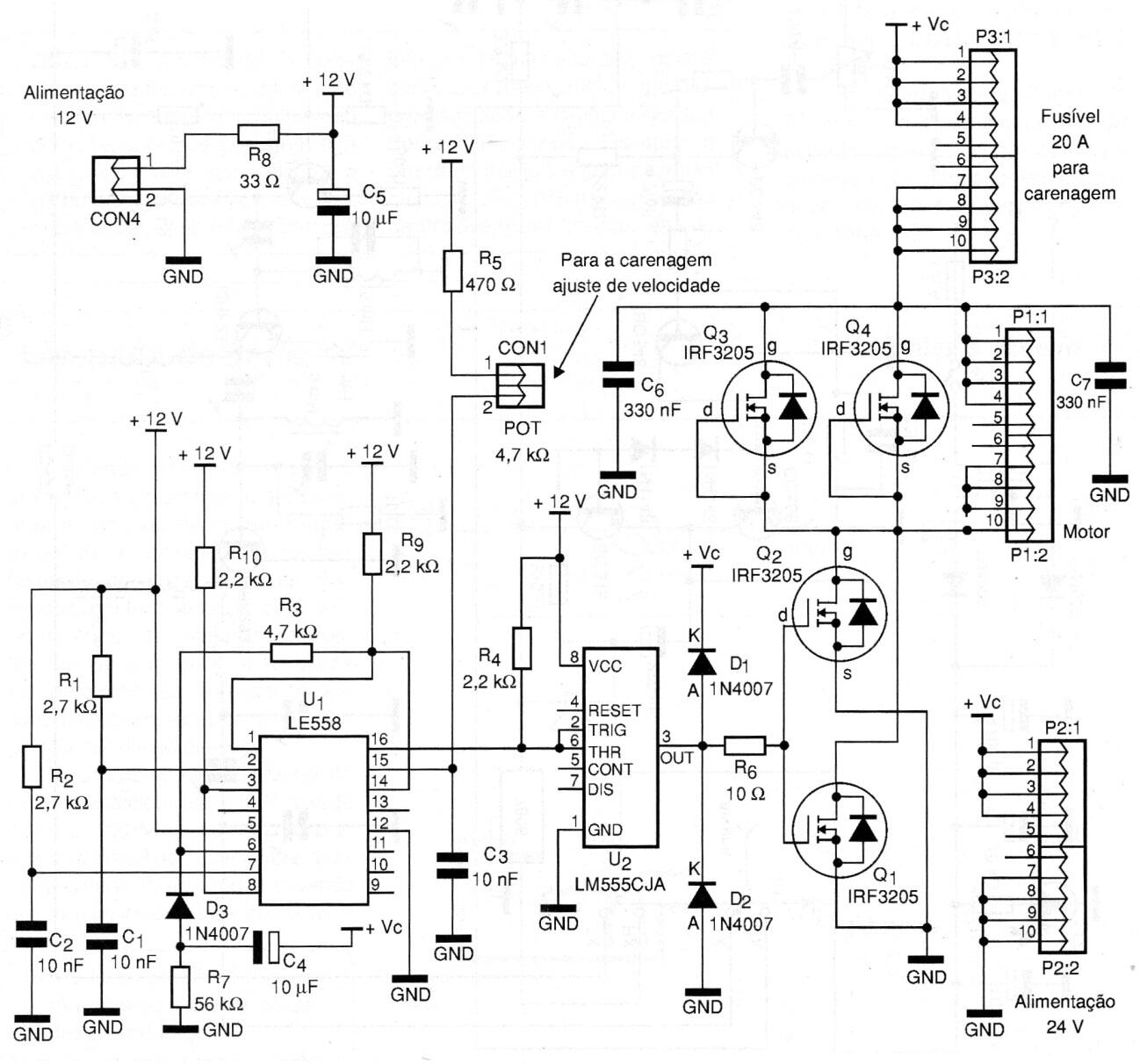 Control para motor común de alta potencia PWM
Control para motor común de alta potencia PWM