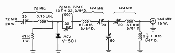 Duplicador de frecuencia para 144 MHz 
