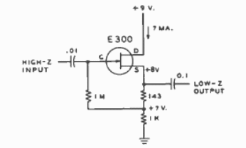 Seguidor de fuentes con FET
Seguidor de fuentes con FET