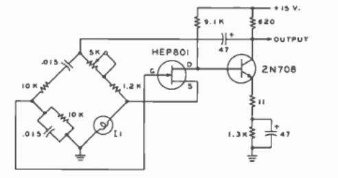 Oscilador de puente de Wien
Oscilador de puente de Wien
