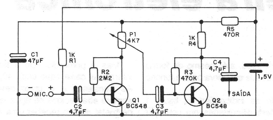 Micrófono preamplificado
Micrófono preamplificado