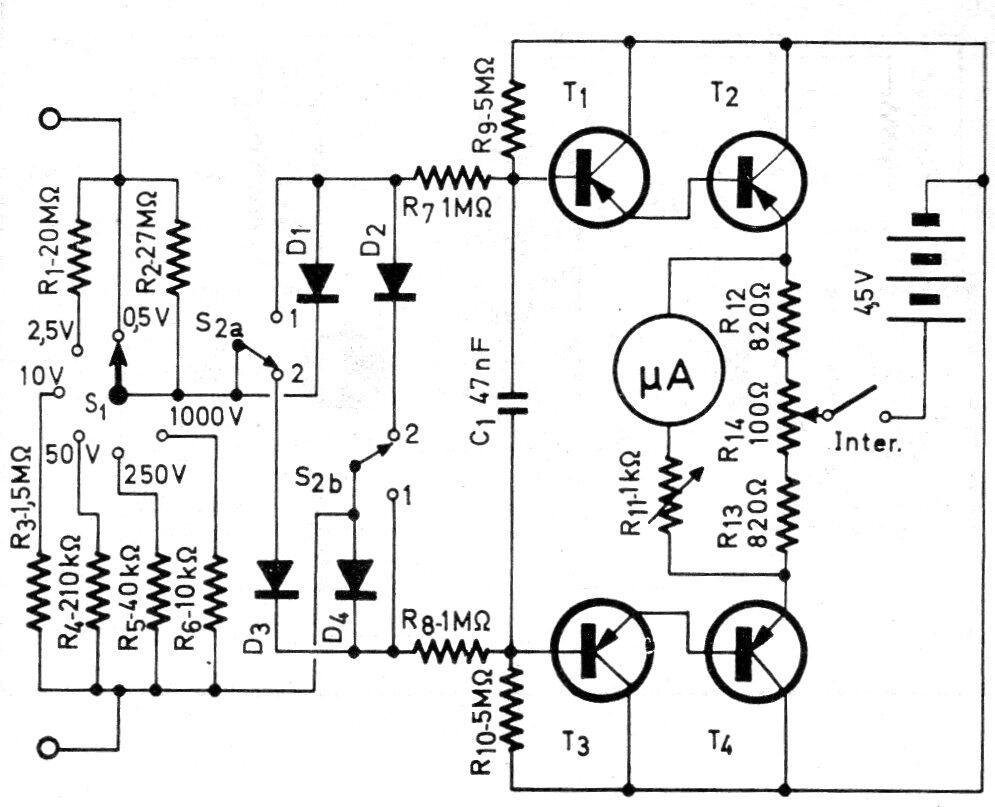 Voltímetro Transistorizado
Voltímetro Transistorizado