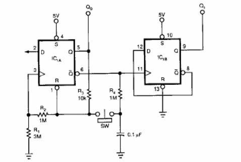 Flip Flop debouncer
Flip Flop debouncer