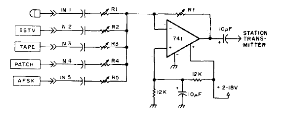 Mezclador con el 741
Mezclador con el 741