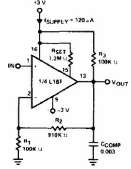 Amplificador Ganancia 10 con el L161
Amplificador Ganancia 10 con el L161