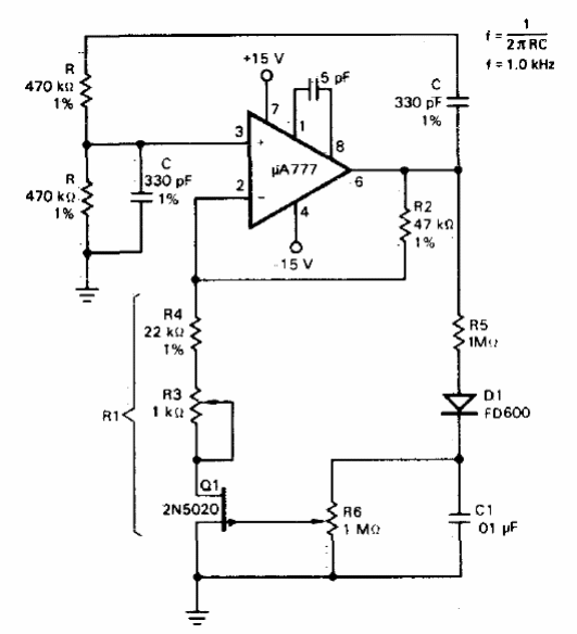 Oscilador de puente de Wien
Oscilador de puente de Wien