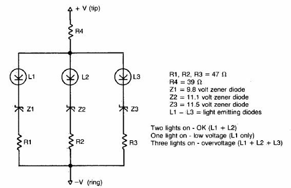 Indicador de tensión de batería
Indicador de tensión de batería