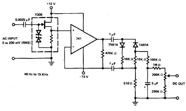 Rectificador de precisión de alta impedancia
Rectificador de precisión de alta impedancia