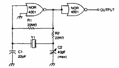 Oscilador de cristal CMOS
Oscilador de cristal CMOS