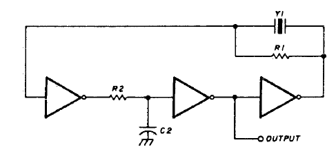 Oscilador CMOS de 1 a 4 MHz
Oscilador CMOS de 1 a 4 MHz
