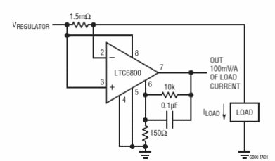 Sensor de corriente lado alto
