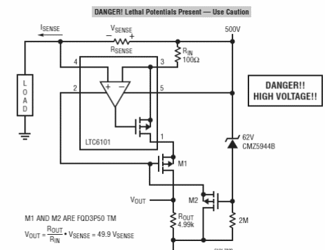 Monitor de corriente para 500V
Monitor de corriente para 500V