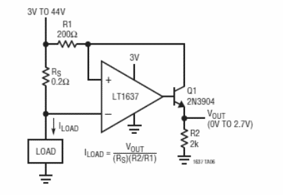 Sensor de corriente con LTC637
Sensor de corriente con LTC637