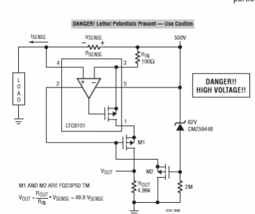 Monitor de corriente para 500V
Monitor de corriente para 500V