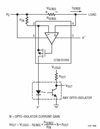 Monitor de corriente aislado
Monitor de corriente aislado