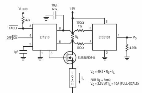 Llave inteligente del lado alto
Llave inteligente del lado alto
