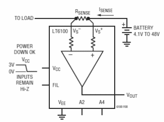 Monitor de corriente de alta impedancia
Monitor de corriente de alta impedancia