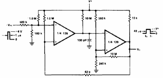 Monoestable con bloqueo de entrada
Monoestable con bloqueo de entrada