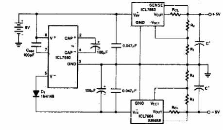 Regulador simétrico de fuente única
Regulador simétrico de fuente única