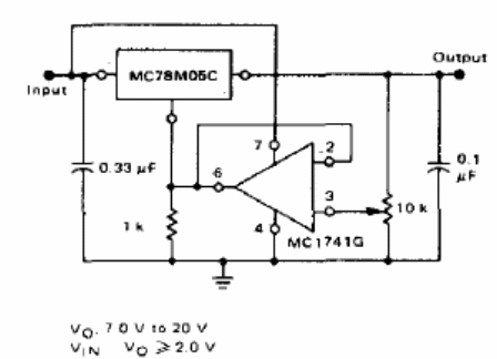 Regulador con salida ajustable
Regulador con salida ajustable