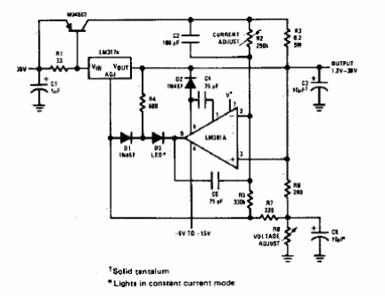 Regulador de tensión y corriente
Regulador de tensión y corriente